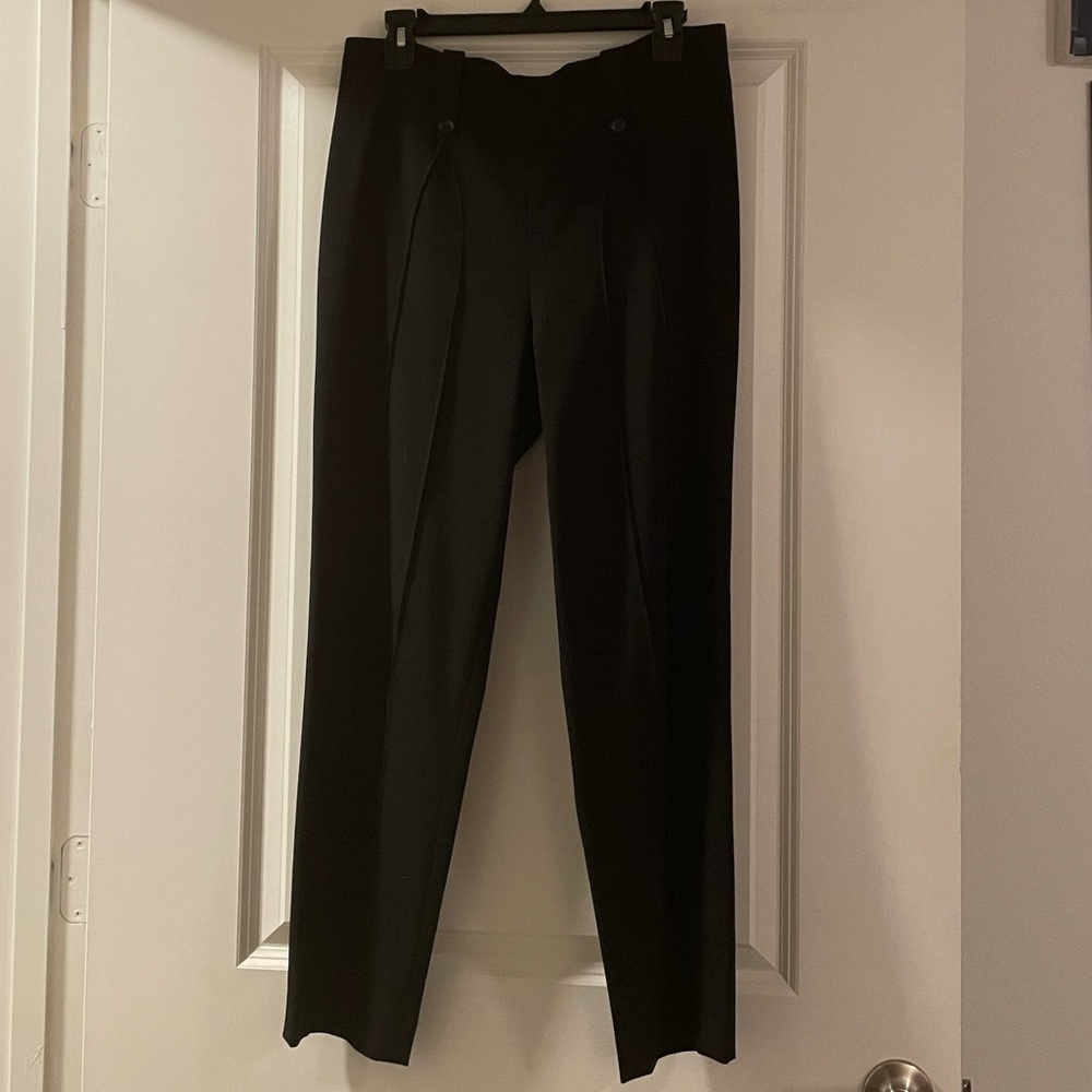 BCBGMAXAZRIA Cropped High-Waisted Pants